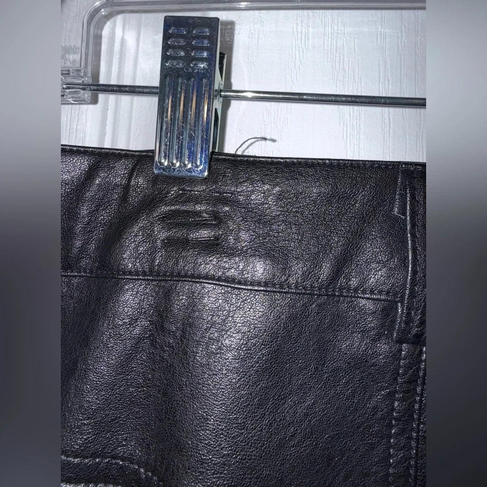 Fashion Nova Always On The Cargo Faux Leather Mini Skirt Black Size L